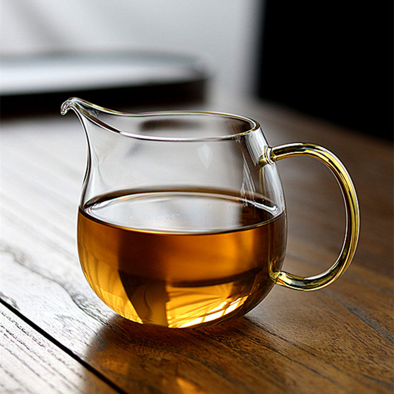 加厚耐热玻璃公道杯茶海分茶器图片