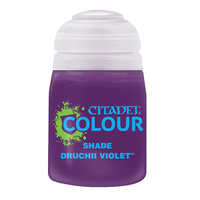 战锤 CITADEL 颜料描影漆 Shade: Druchii Violet (18Ml)
