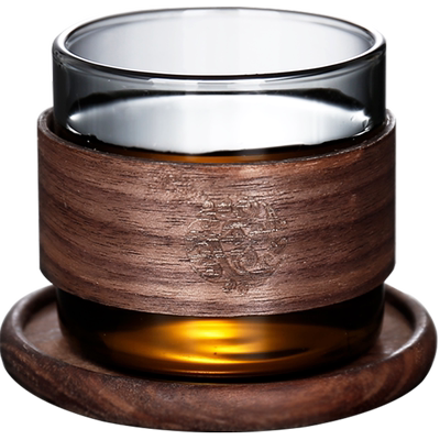 日式复古耐热玻璃防烫手品茶杯