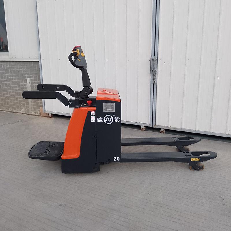 电动叉车载荷2//5T工厂仓库使用全电动站驾式托盘搬运车