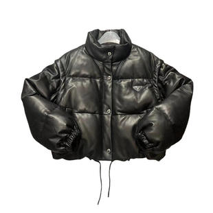 双穿短款皮衣羽绒服女潮牌冬季立领90白鸭绒马甲可拆卸袖子面包服