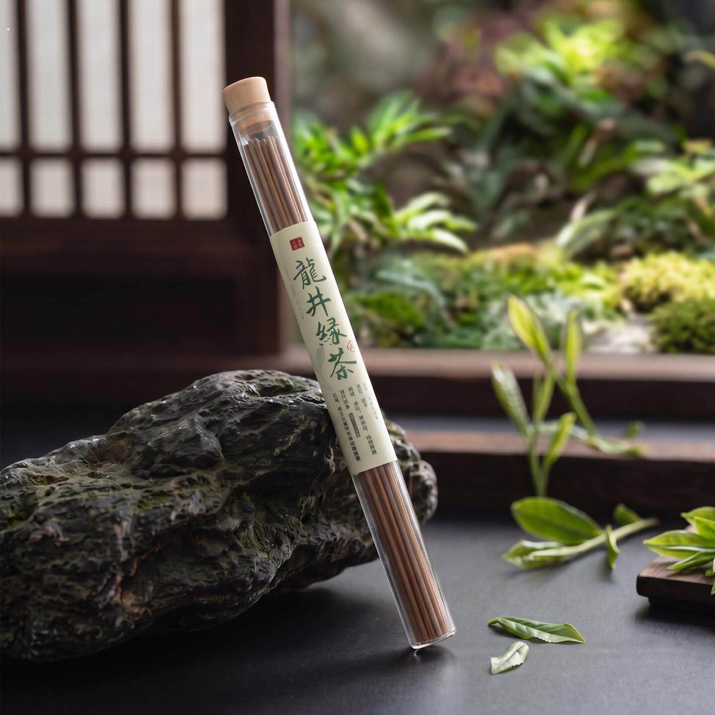 天然龙井绿茶线香茶香檀香合香书房茶室专用家用持久留香天然线香