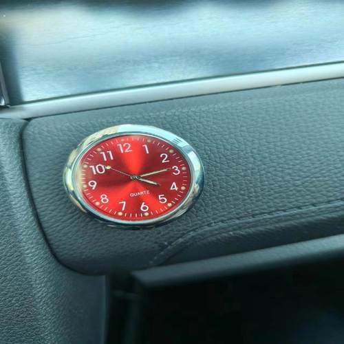 车载表盘时钟夜光汽车高精度电子表高档车用电子石英钟表双闪贴