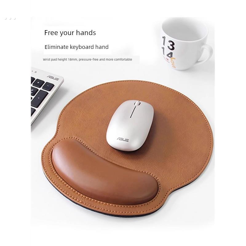 皮革办公锁手腕鼠标垫键盘手托手腕垫笔记本手腕垫手腕防滑鼠标垫