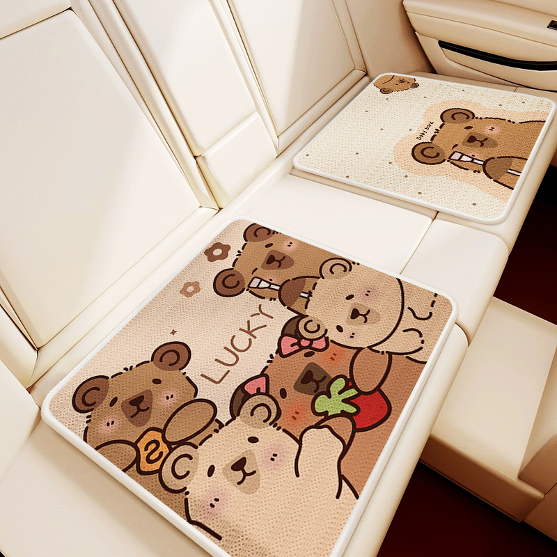 夏季冰丝凉席坐垫办公室久坐屁垫电脑椅子凉座垫汽车座椅透气垫子