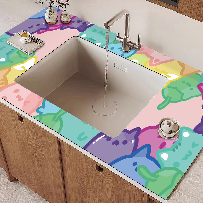洗手台满铺沥水垫厨房整张台面水池水槽碗筷垫水龙头吸水垫可定制,居家布艺,家用脚垫,淘宝优惠券,粉丝福利购,淘宝优惠卷