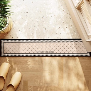 卫生间门槛石地垫进门入户美式长条地毯浴室防滑硅藻泥吸水脚垫