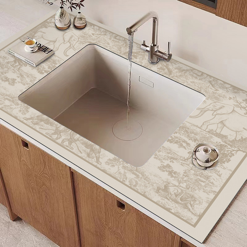 美式厨房台面沥水垫满铺洗碗池速干垫洗手台水龙头吸水垫子可定制,居家布艺,家用脚垫,淘宝优惠券,粉丝福利购,淘宝优惠卷