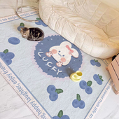卡通地毯床边卧室可爱儿童房ins风少女客厅茶几满铺地垫冬天加厚