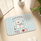 可爱西高地浴室地垫吸水垫防滑脚垫淋浴卫生间门口卧室仿羊绒地毯