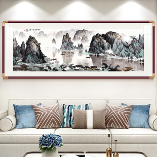 千峰竞秀桂林山水画画国画画装饰壁画画客厅沙发背景墙挂画画办公