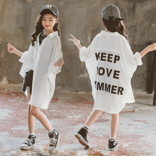 女童防晒衣2023新款天丝冰丝12岁大儿童薄款防晒服夏防紫外线外套