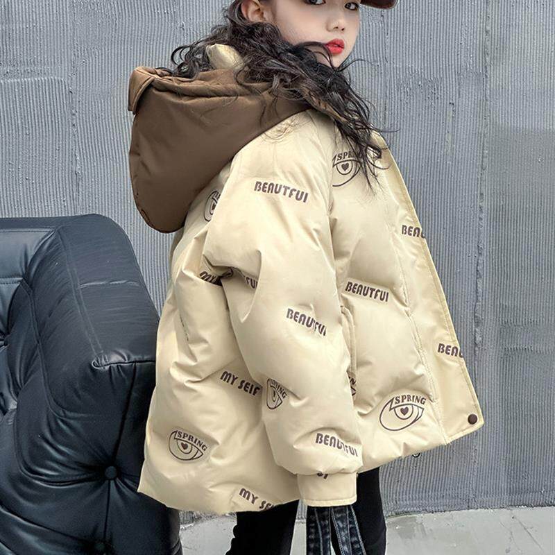 女童外套冬装2025新款中大童秋冬款保暖棉衣儿童冬季加厚羽绒棉服