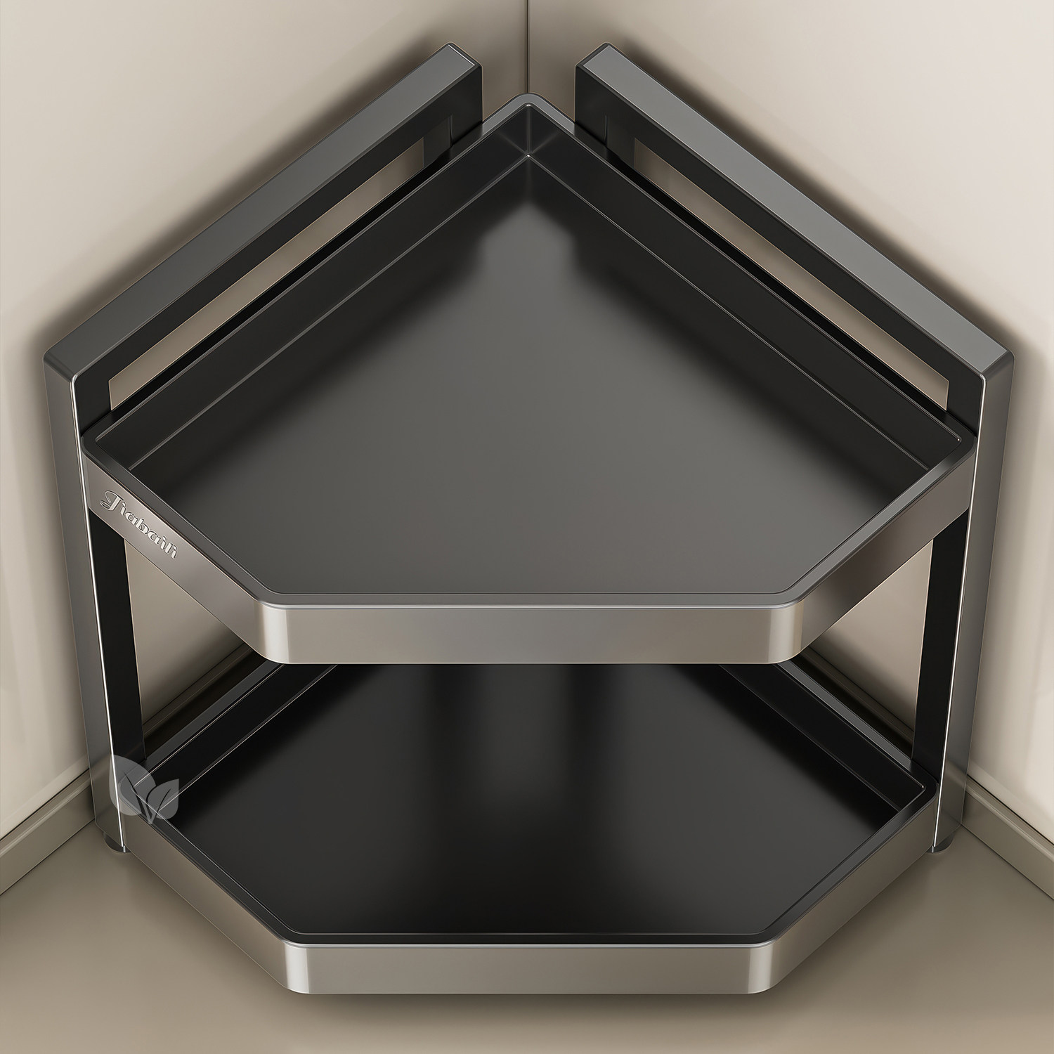 厨房多功能转角调味品置物架台面三角调料架盐调味罐收纳盒酱油架