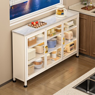 厨房置物架落地夹缝岩板橱柜多层靠墙餐边柜门后极超窄收纳架子