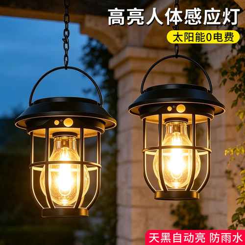 太阳能户外感应庭院氛围挂树灯