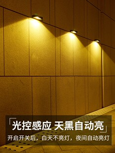 太阳能壁灯户外庭院家庭照明房屋大门灯外墙装饰灯防水射灯洗墙灯