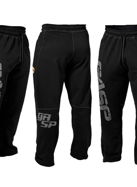 GASP秋冬健身运动长裤收口束肌肉男健美训练大码东方宽松深蹲卫裤