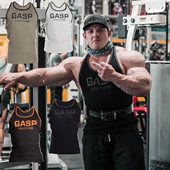 GASP夏季 紧身坎肩工字跑步撸铁健美训练服健身衣服运动弹力背心男