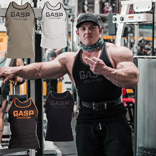 GASP夏季紧身坎肩工字跑步撸铁健美训练服健身衣服运动弹力背心男