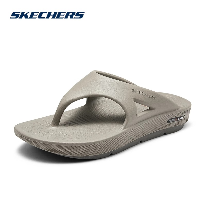 Skechers斯凯奇拖鞋男子2025春季新款凉鞋轻质防滑人字拖鞋229189