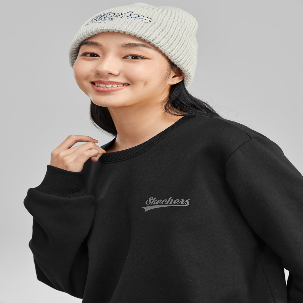 Skechers斯凯奇秋冬新款男女情侣同款潮流复古加绒卫衣L323U171,运动服/休闲服装,运动卫衣/套头衫,淘宝优惠券,粉丝福利购,淘宝优惠卷