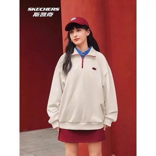 Skechers斯凯奇25年情侣针织百搭卫衣L125U044 L125U048 L125U045