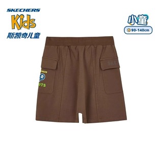 L224B060 休闲裤 Skechers斯凯奇新款 儿童针织亲肤轻盈透气运动短裤