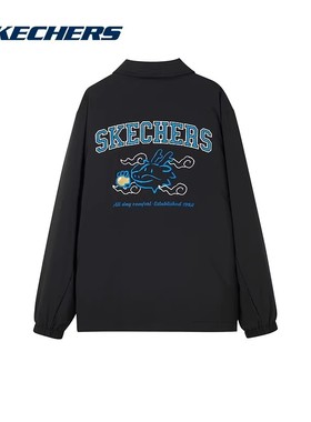 Skechers斯凯奇25冬季新款男士梭织裥棉外套舒适保暖棉服L124M004