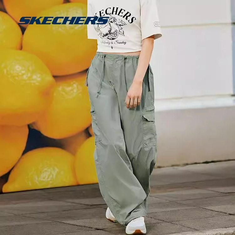 斯凯奇2025春夏新款女梭织长裤都市生活时尚舒适透气轻薄L224W114,运动服/休闲服装,运动长裤,淘宝优惠券,粉丝福利购,淘宝优惠卷