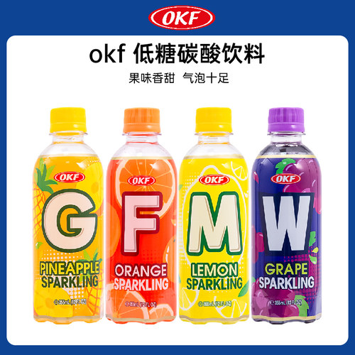 OKF果味碳酸字母气泡水