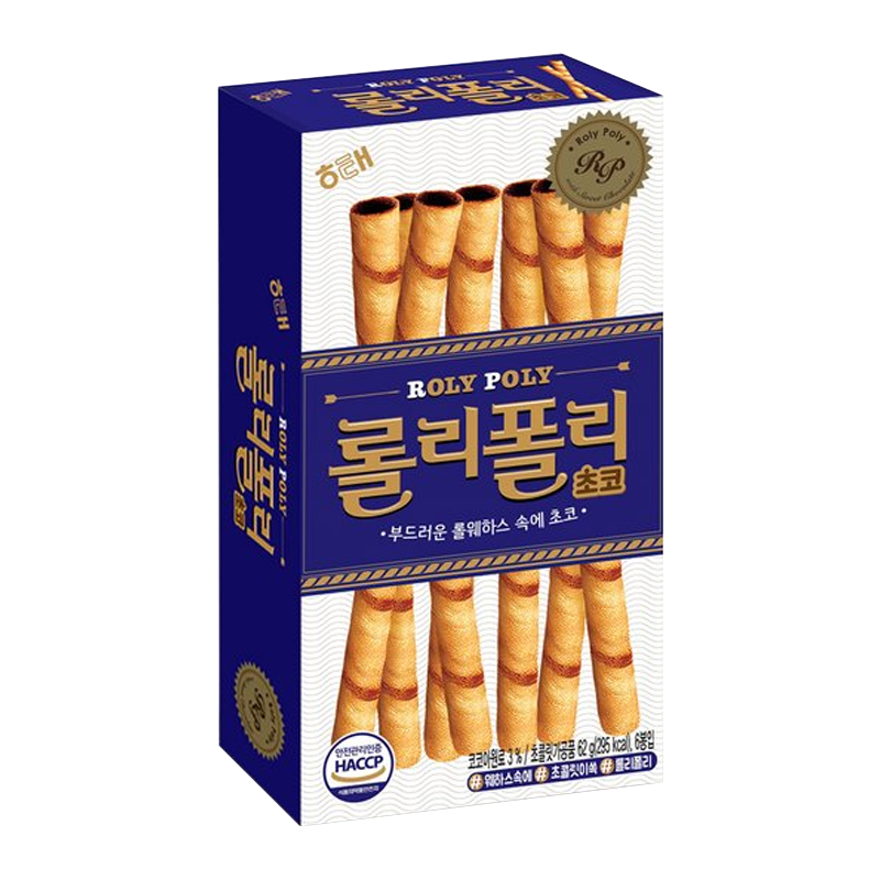 韩国进口海太巧克力注心蛋卷饼干夹心棒下午茶休闲食品零食小吃