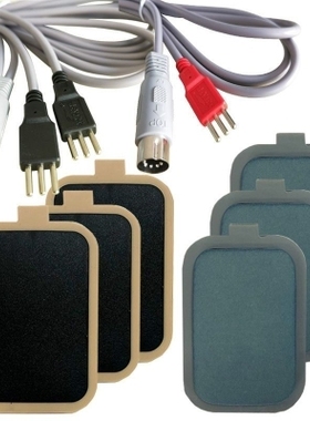 华林生物电仪器dds配理疗养生仪配件五代海绵电极片电极线硅胶板