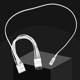 台式机主板开关跳线9pin针引2P开机卡线F_PANEL 非USB 9针 黑白