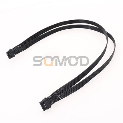 SQC35直连原生12+4PIN原生PCIE5.0 ATX3.0模组线3090TI/4090显卡供电线 16PIN对16PIN 公对公 18AWG 黑色并线