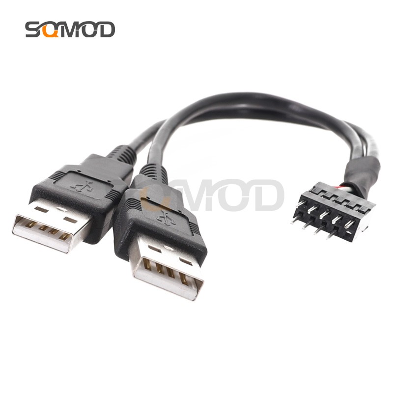 sqmODusb转接头10P9孔公头