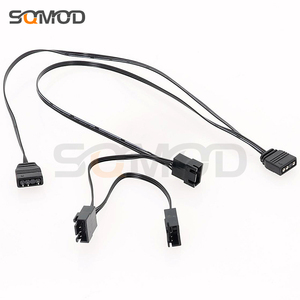 NZXT恩杰Aer2 RGB机箱风扇转接线 灯光一分三神光同步转接线