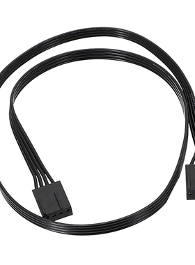 风扇3PIN公对公 风扇4PIN公对公 黑色扁平线24AWG纯铜电脑风扇线