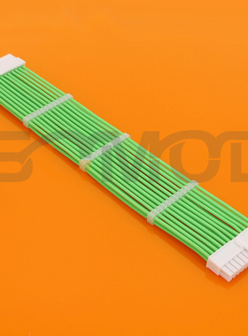 SQC10-24Pin电源延长线 ATX主板24针主板供电加长线  电源24针线材 24针公母线 198芯特软硅胶线绿色线白壳
