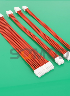 248-电脑机箱电源主板24p CPU8p 显卡8p供电延长线 柔软硅胶线198*0.08 足1平方加粗 硅胶线 红色线白色胶壳