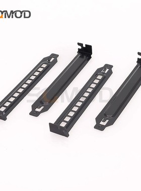 SQE43电脑机箱PCI位 散热防尘通风挡片 档片 挡板 黑色金属冲机箱档板PCI档板电脑档片防尘通孔 全档