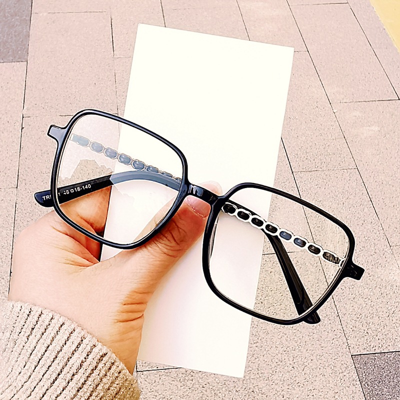 日本品质小香风防蓝光眼镜女显瘦近视可配镜变色镜显脸小大框近视