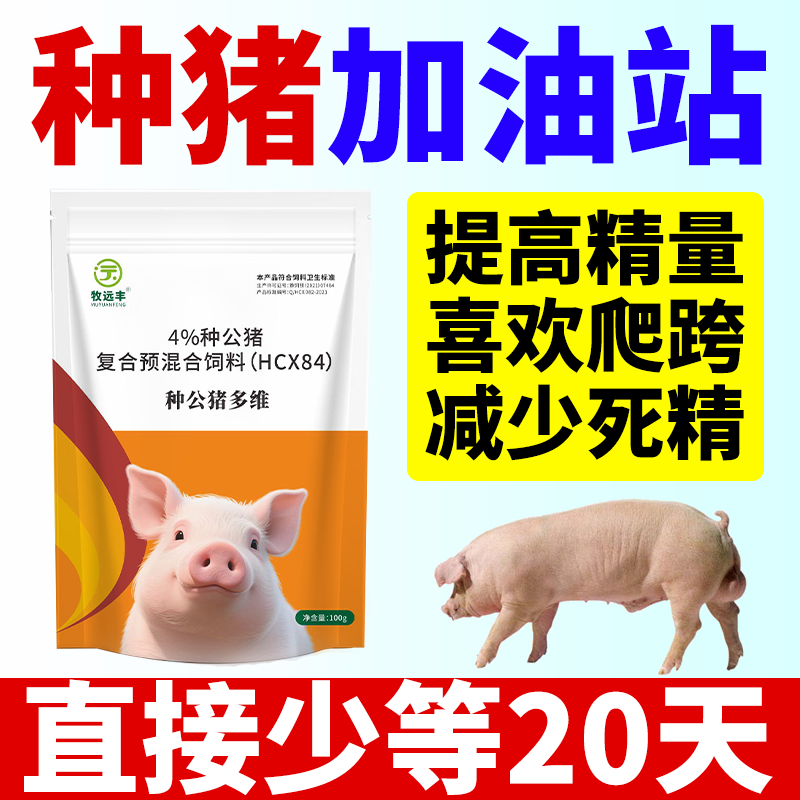 兽用种公猪专用饲料多维预混料配种不发情维生素营养品活力生精素