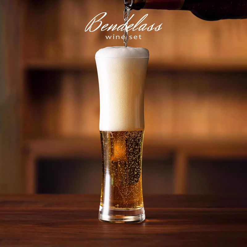 竹节啤酒杯精致高颜值高挑果汁杯