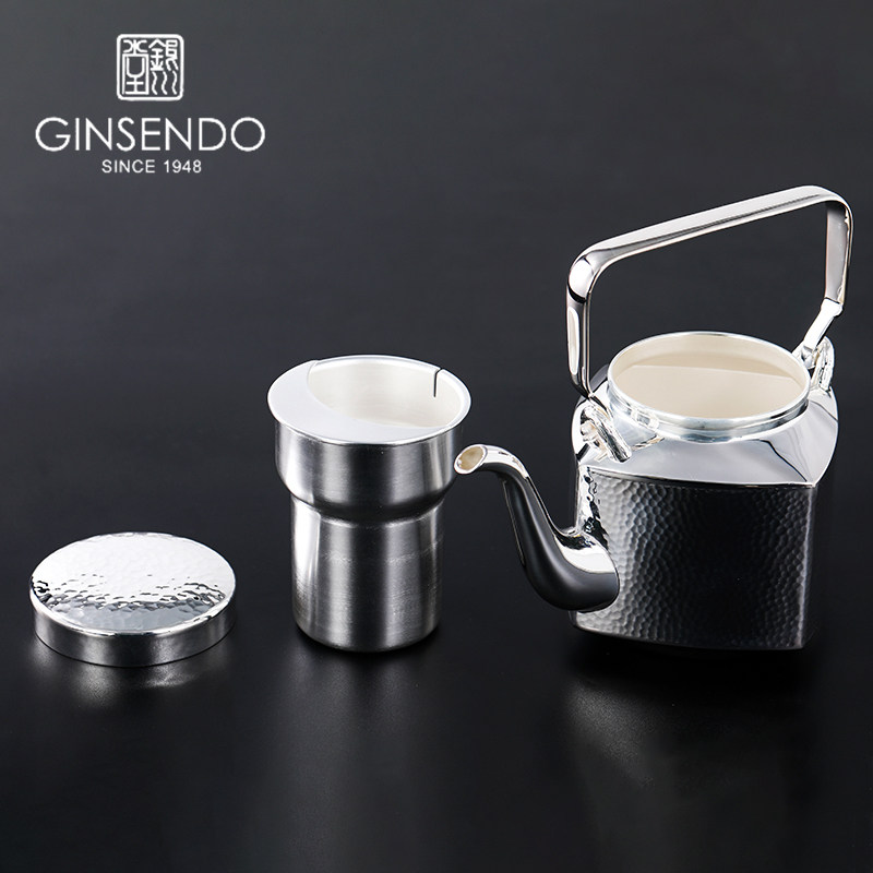 温酒壶家用烫酒银川堂日本进口手工洋银酒具清酒冷酒器黄酒烫酒壶