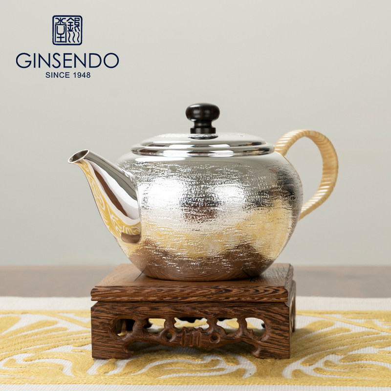 银壶泡茶壶银川堂日本进口手工茶具乌龙日式高端办公室中式小茶壶