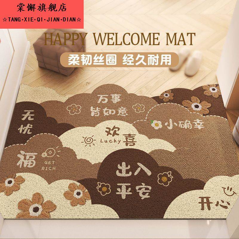 入户门地垫门口进门脚垫可裁剪丝圈进户门垫轻奢高级门外防滑地毯