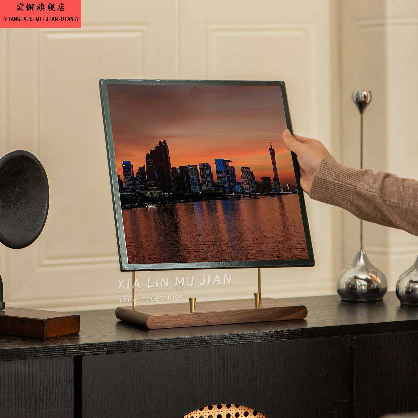 实木相框支架摆台画框底座展示架油画相册桌面支撑托架子桌面装饰,家居饰品,桌面摆件,淘宝优惠券,粉丝福利购,淘宝优惠卷