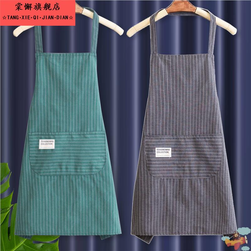 围裙2025新网红纯棉家庭厨房烹饪流行餐饮特别时尚风格的女性工作