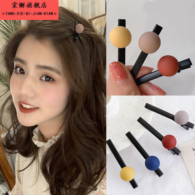 2025年新款发夹女侧边一字网红夹子头饰前额浏海碎发发夹边夹前夹